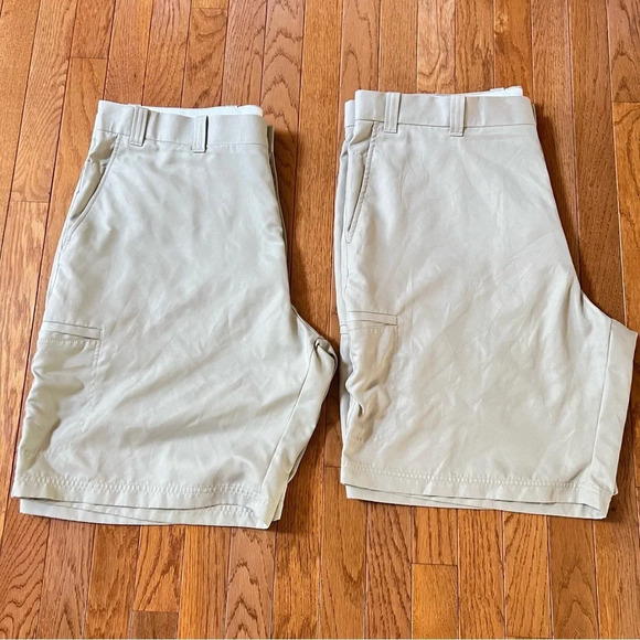 Top Flite Mens Golfcore Khaki Cargo Flat Front Gamechanger Golf Shorts 40 Pack 2 - Picture 9 of 16